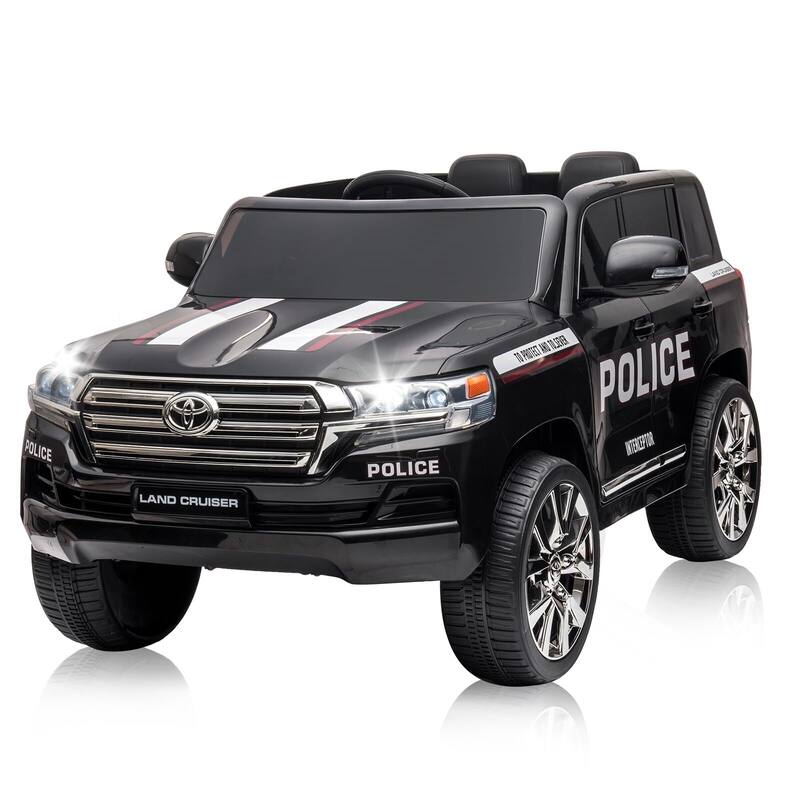 Electric Kids Ride-On Car SUV - 2 Seater Licensed Land Cruiser - Black