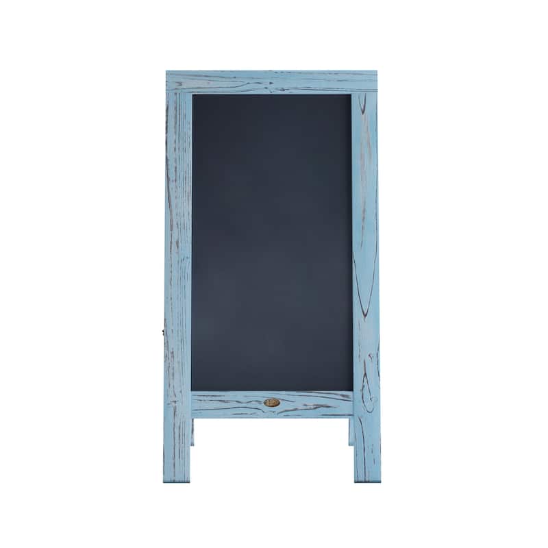 Wood A-Frame Magnetic Chalkboard Set-Markers, Stencils, and Magnets