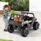 preview thumbnail 11 of 33, Kids Electric Ride-On Car with Remote and Adjustable Speeds - 40" x 27" x 25" Black