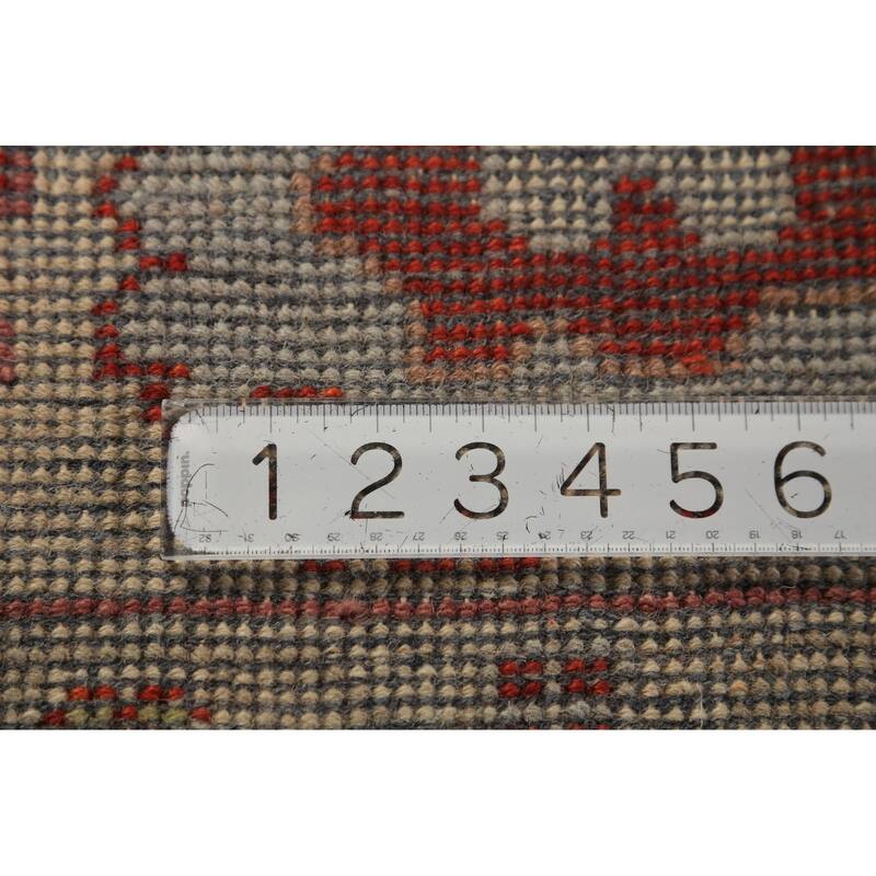 Gray Oushak Oriental Area Rug Hand-Knotted Wool Carpet - 8'10"x 11'9"