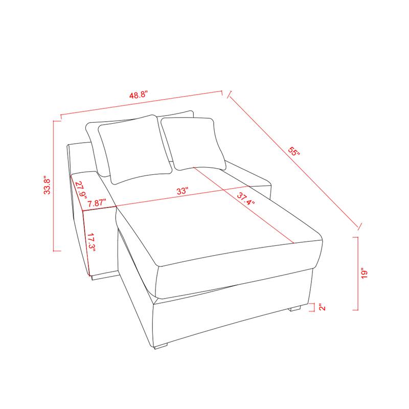 Quality Corduroy Upholstery Sleeper Sofa Bed Daybed