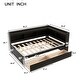 preview thumbnail 23 of 23, Full Bed Platform Bed with L-shaped Bookcases, Drawers