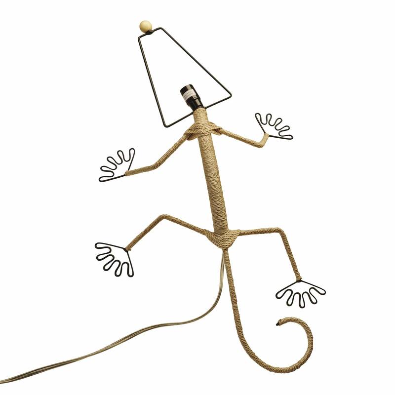 Gecko Wall Lamp Combo, Cocoa Leaves Shade, 16 x 7 x 24 in. - 16 x 7 x 24