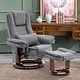 preview thumbnail 15 of 50, MCombo Set of 2 Swivel Recliner with Ottoman, Vibration Massage Lumbar Pillow