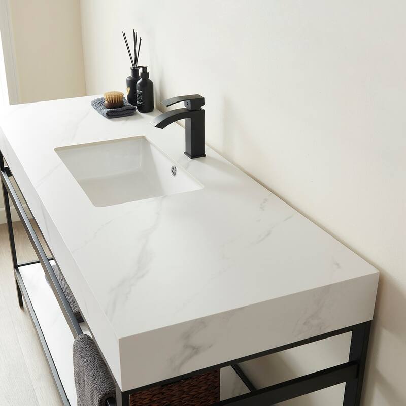 Miseno MV702560-NM Funes 60" Free Standing Single Basin Vanity Set