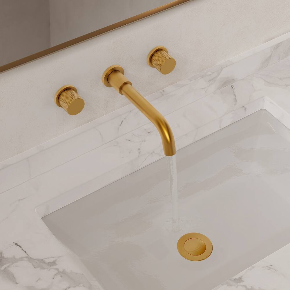 GRANDJOY 2-Handle Wall Mounted Bathroom Faucet