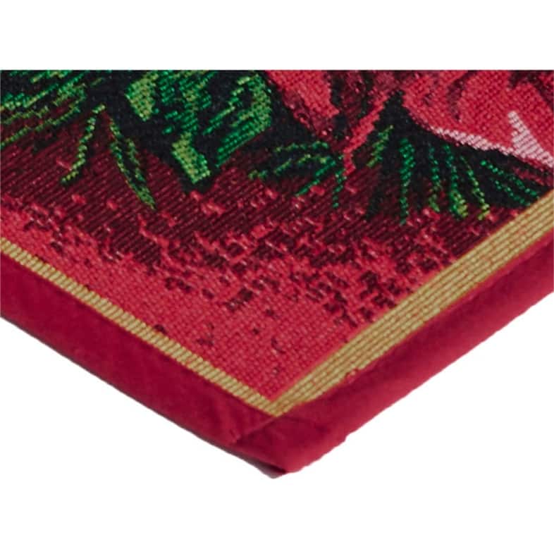 Violet Linen Decorative Christmas Tapestry Holiday Design- 19" X 27" Area Rug - 19" x 27"