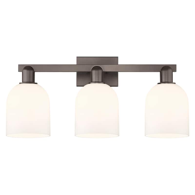 Innovations Lighting 716-3W-12-25 Bella Vanity Bella 3 Light 25" Wide - Oil Rubbed Bronze / White