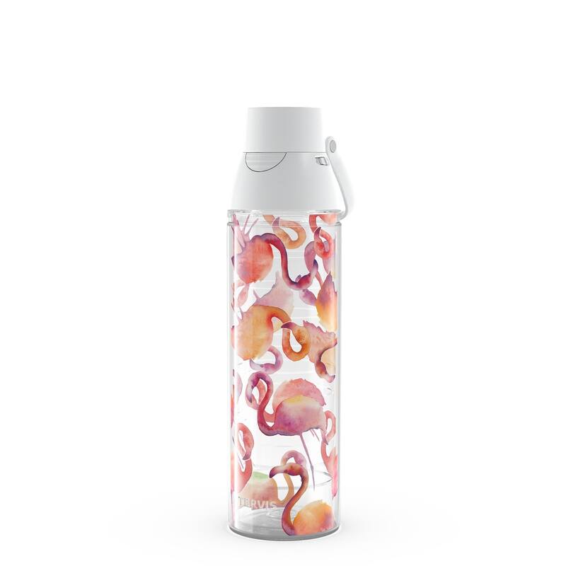 Tervis Flamingo Splash Made in USA Double Walled Insulated Travel Tumbler, Classic - 24oz Venture Lite Water Bottle - 24oz Venture Lite Water Bottle