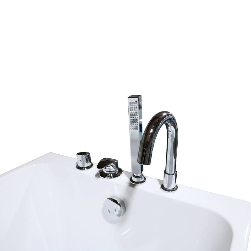 A&E Bath Ovid 67-inch Right-Hand Alcove Jetted Tub