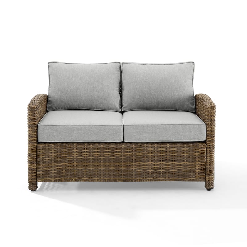 Crosley Bradenton Outdoor Wicker Loveseat - 55 "W x 31.75 "D x 32.5 "H