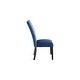 preview thumbnail 3 of 2, Vollardi Blue Dining Upholstered Side Chair, Set of 2 - 21"W x 29"D x 41"H