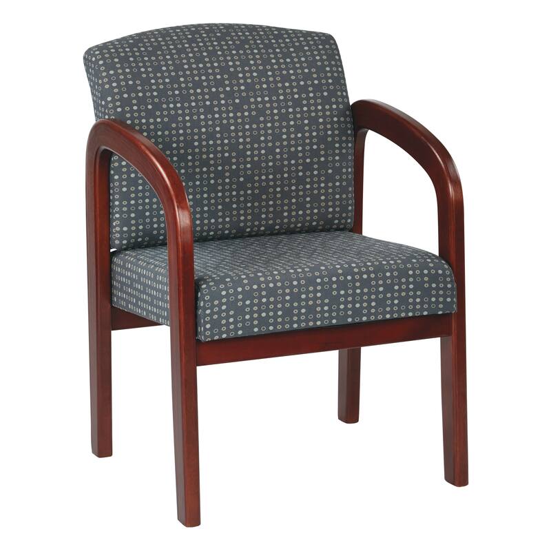 Office Star Cherry Finish Wood Visitor Chair - Ash