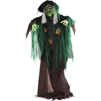 Haunted Hill Farm Maple the Animatronic Talking Forest Witch with ...