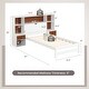 preview thumbnail 4 of 8, Bed Frame with Storage Headboard and Nightstands-Twin Size