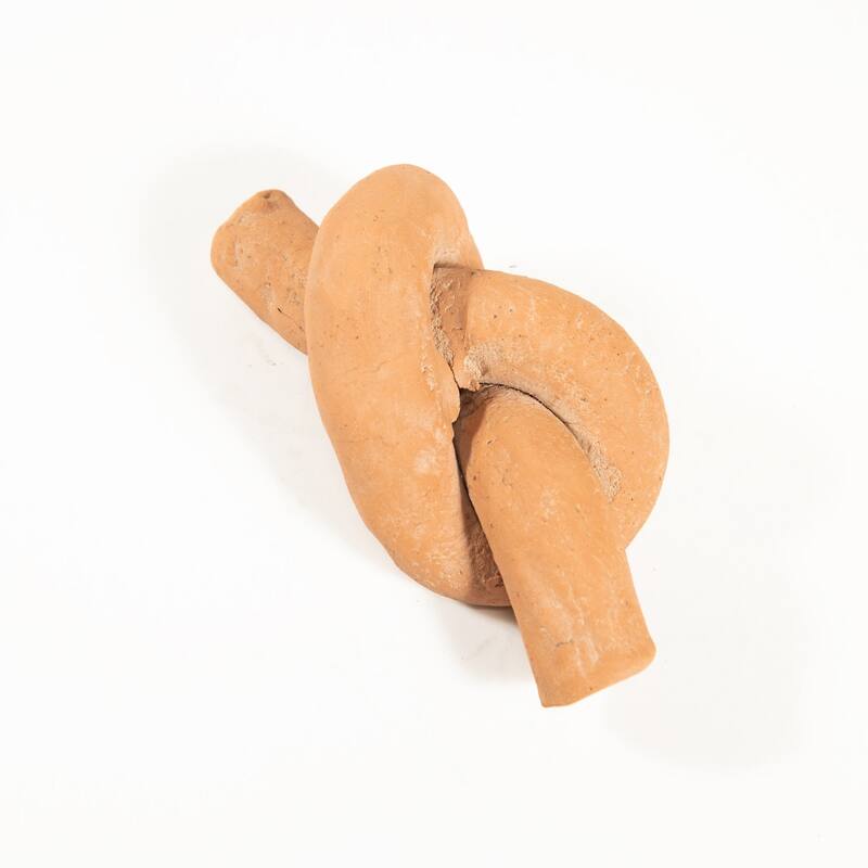 Terracotta Knot Tabletop Decoration - 21" - Brown
