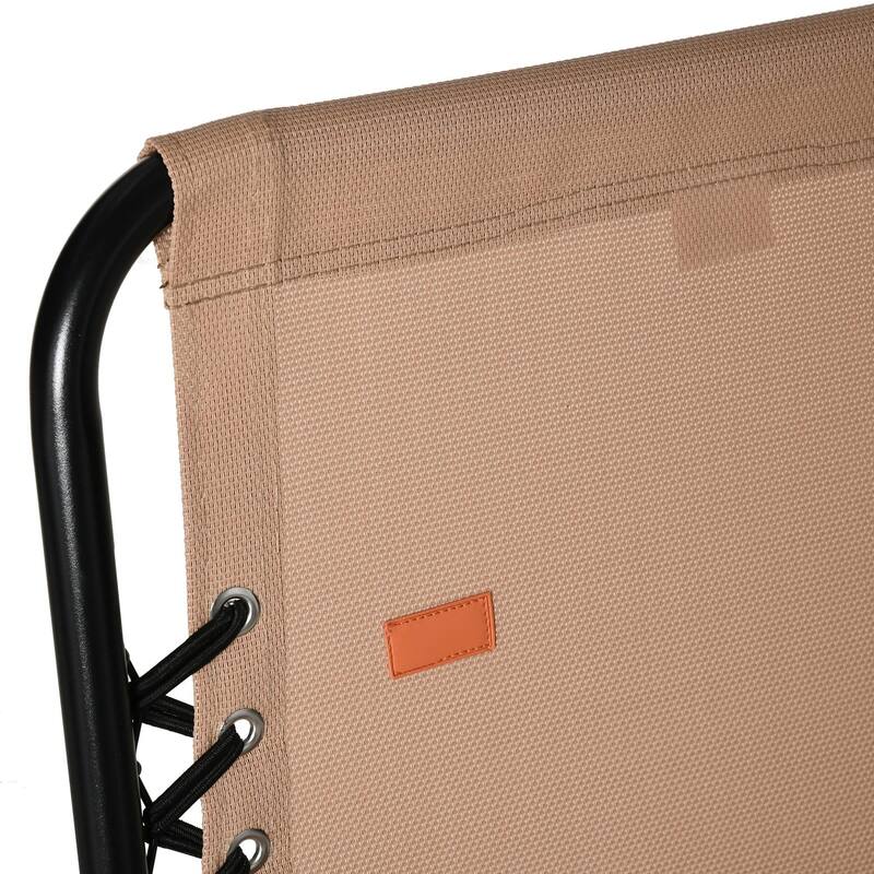 Patio Folding Bungee Chair,Outdoor Sling Seat,Armrests,Portable Lawn