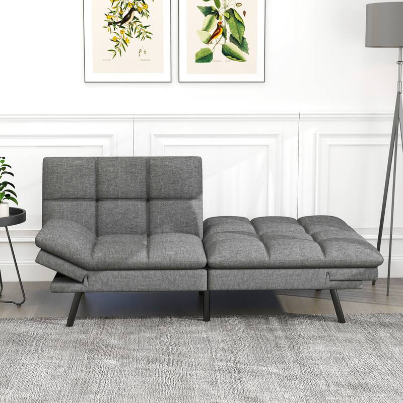 74 INCH Corduroy Sofa, Comfy Sofa Couch Extra Deep Seats, Corduroy Couch Mid-Century Modern Couch 3 Seater Sofa Loveseat