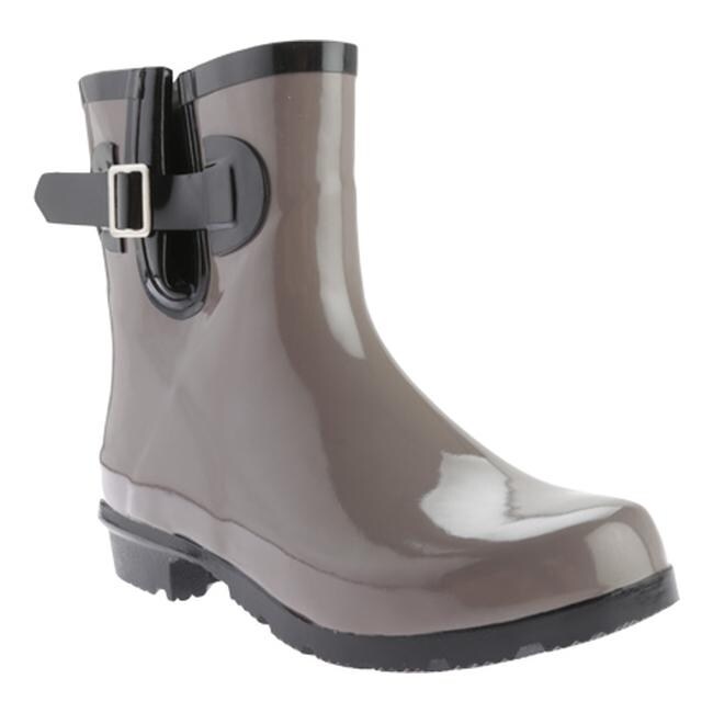 taupe rain boots