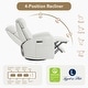 preview thumbnail 7 of 28, Kinsley Triple Motor Leather Power Swivel Recliner with Adjustable Lumbar