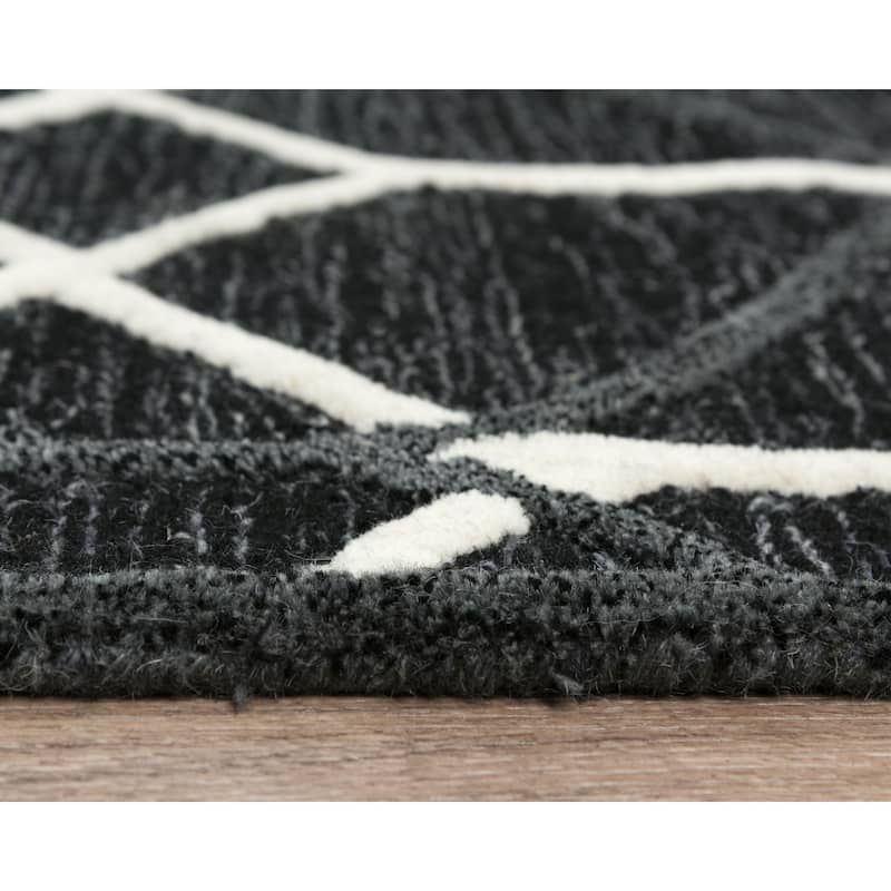 Alora Decor Ava Geometric Hand-tufted Wool Rug