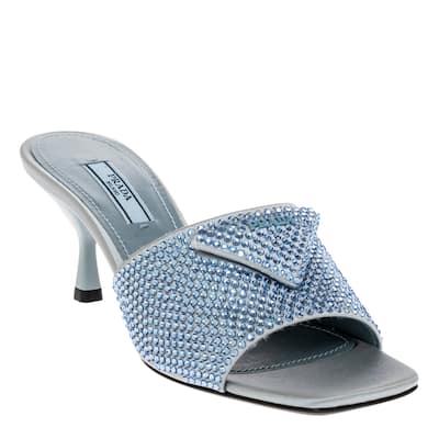 Prada Crystal Embellished Mules