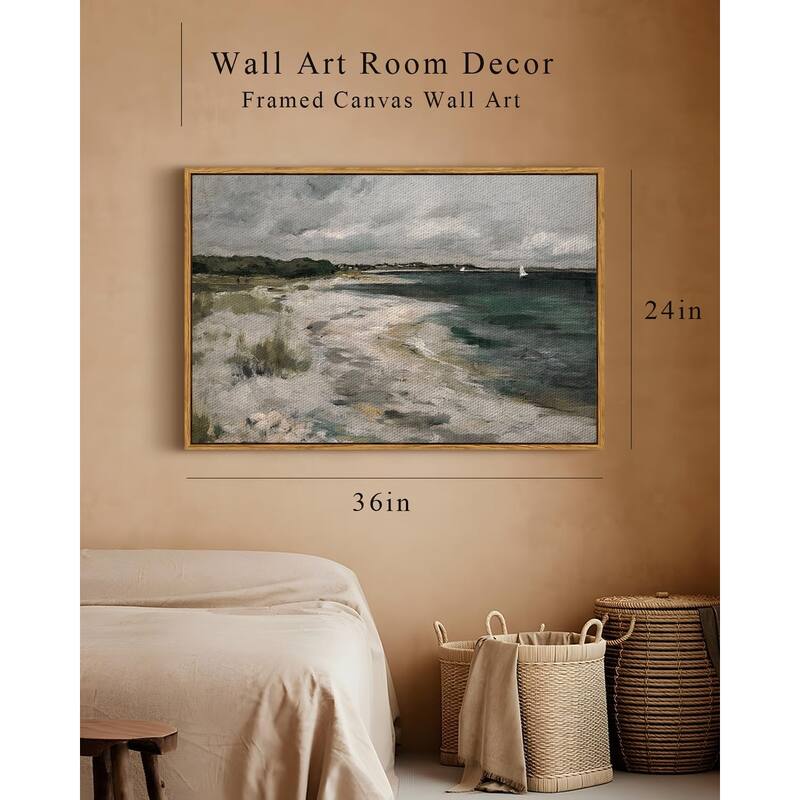 Wall Art, Seaside Landscape Painting Prints
