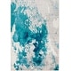 preview thumbnail 2 of 7, Milana Teal Abstract Area Rug