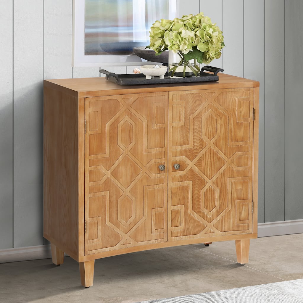 Christopher Knight Home - Rowan 2-Door Storage Accent Cabinet with Adjustable Shelves