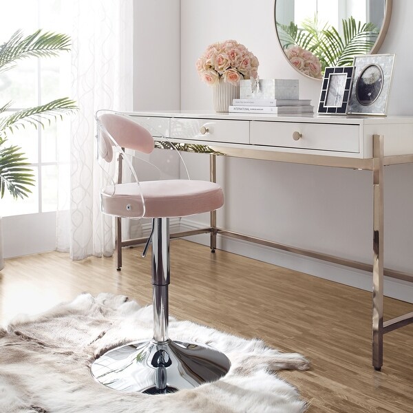 Clear dressing table best sale stool