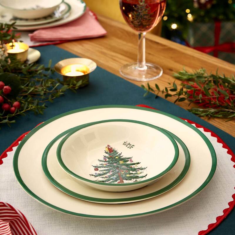 Spode Set of 4 Christmas Tree Cereal Bowls