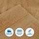 preview thumbnail 6 of 15, Superior Chevron Zero Twist Solid and Jacquard Cotton Bath Sheet Set of 2