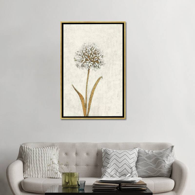 iCanvas "Shimmering Summer I Ivory" by James Wiens Framed Canvas Print