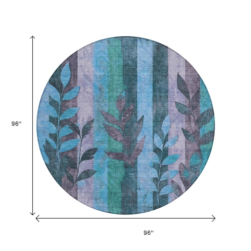 HomeRoots Floral Transitional Rectangle Outdoor Rug