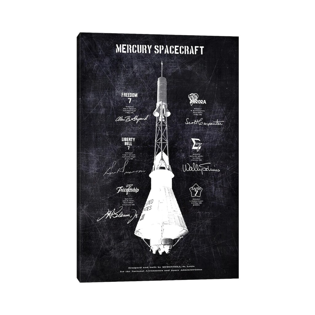 iCanvas "MERCURY SPACECRAFT" by Joseph Fernando Canvas Print