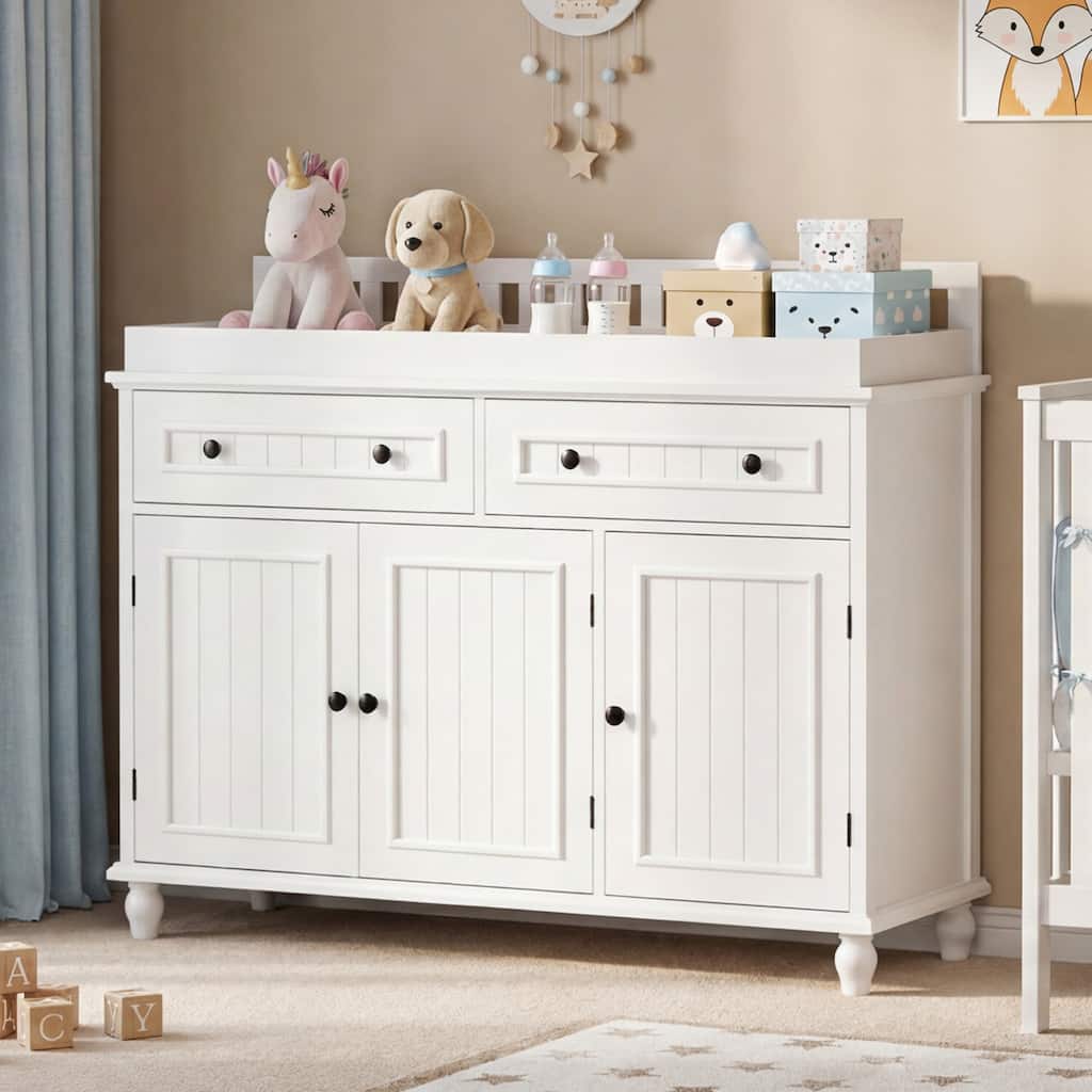 44" Baby Dresser with Large Changing Table Top