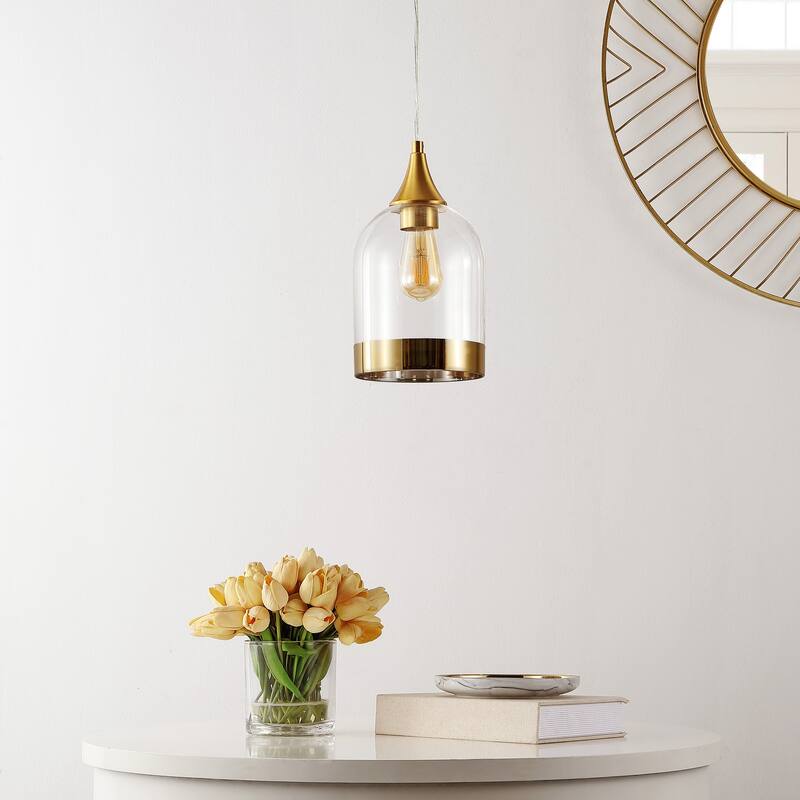 SAFAVIEH Lighting Valeska 6.7-inch Pendant - 10" W x 10" D x 12" H