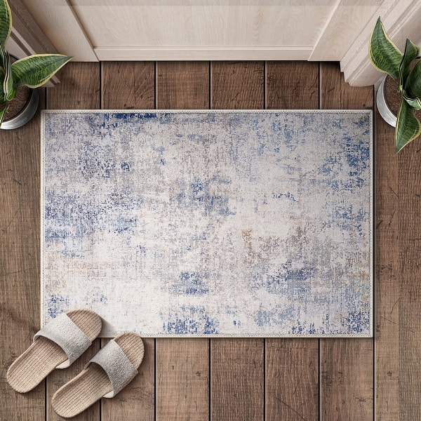 Sorbus Welcome Mat Rug for Entryway - 2 ft x 3 ft - Drift