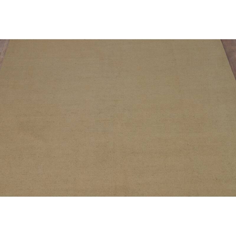 Solid Modern Gabbeh Oriental Area Rug Handmade Wool Carpet - 6'8" x 9'5"
