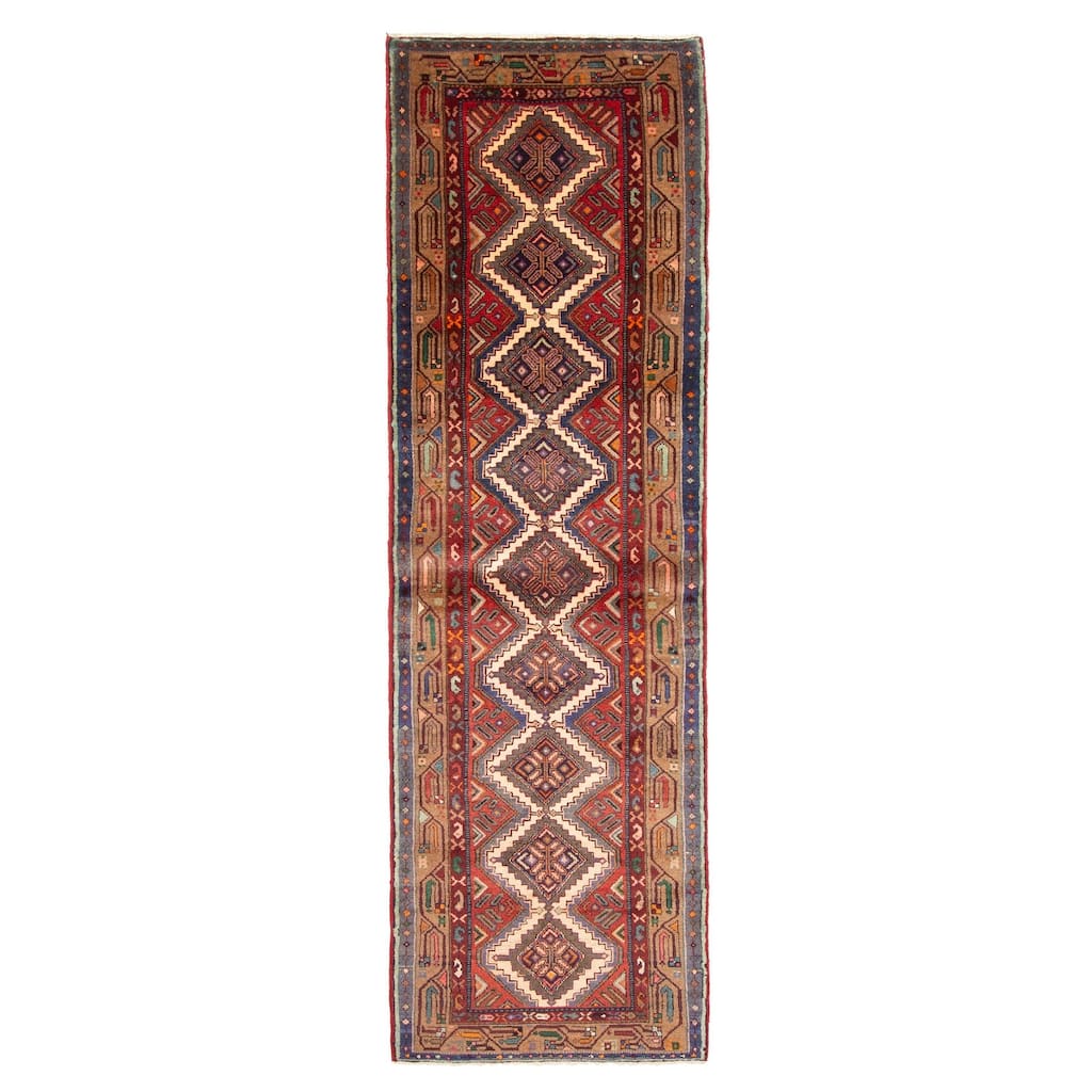 ECARPETGALLERY Hand-knotted Konya Anatolian Red Wool Rug - 2'6 x 8'10