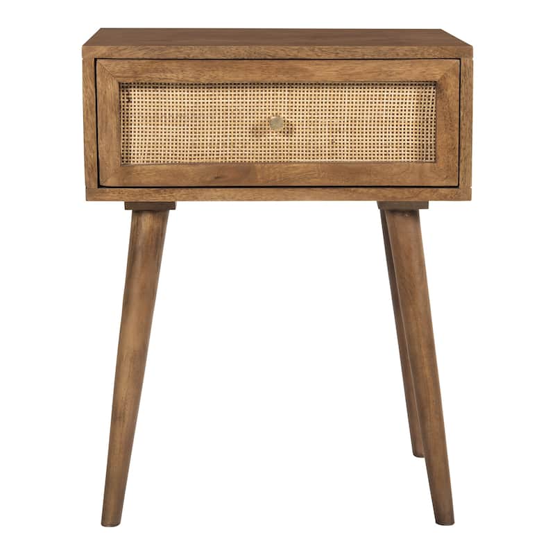 Glenda Solid Wood One-Drawer Nightstand
