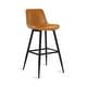 preview thumbnail 43 of 43, LUE BONA Faux Leather Bar Stools Counter Height Stools with Backs and Metal Legs (Set of 4)