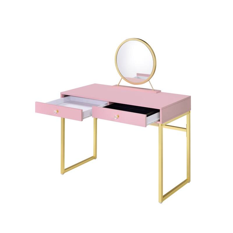 Coleen Vanity Desk with Mirror and Jewelry Tray Bed Bath & Beyond