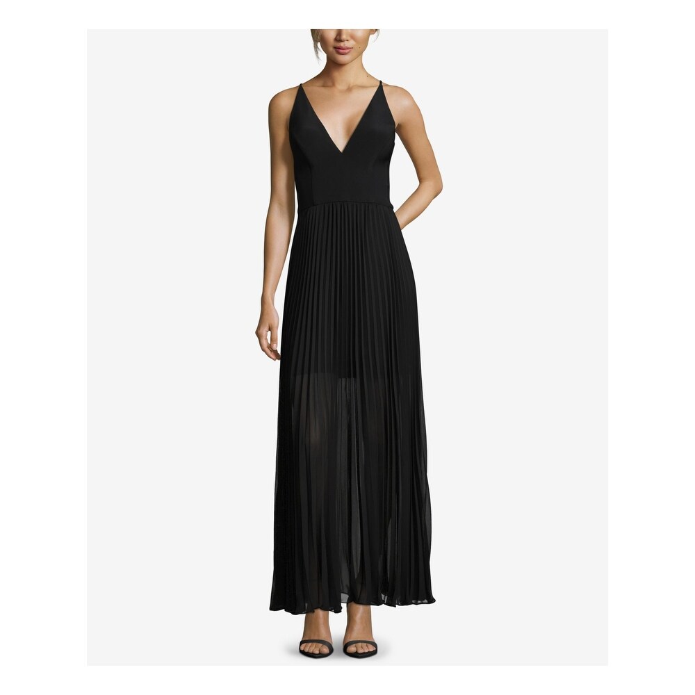 xscape long black dress