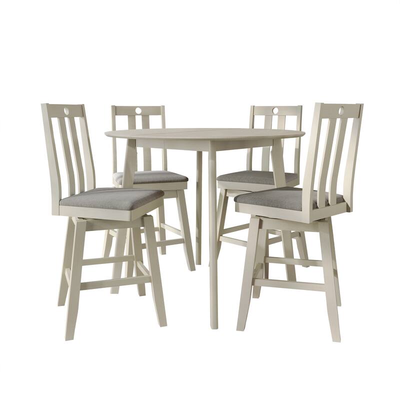 CraftPorch Mid Century Swivel Counter Dining Set - Antique Grey