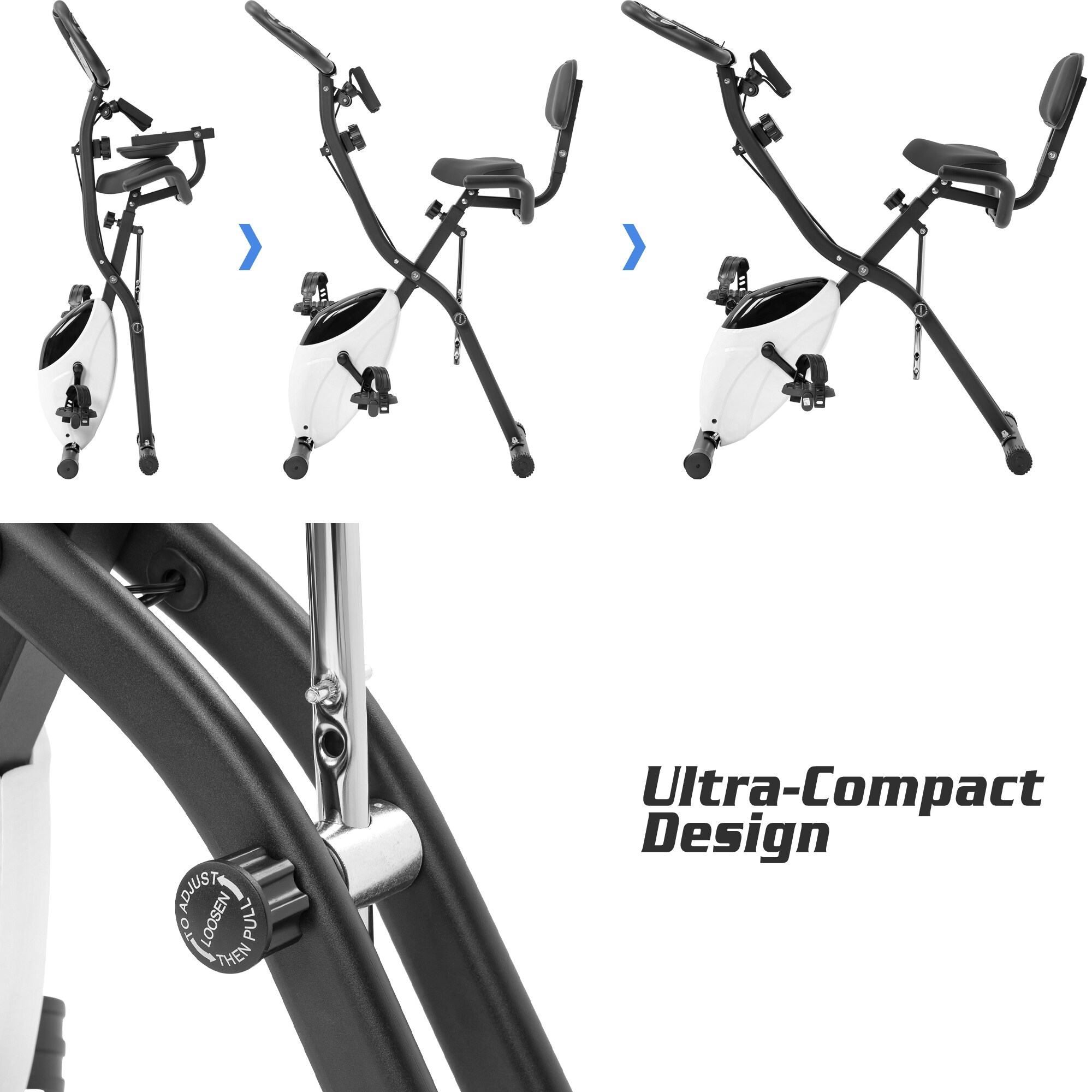 Exercise bike with arm pulls hot sale