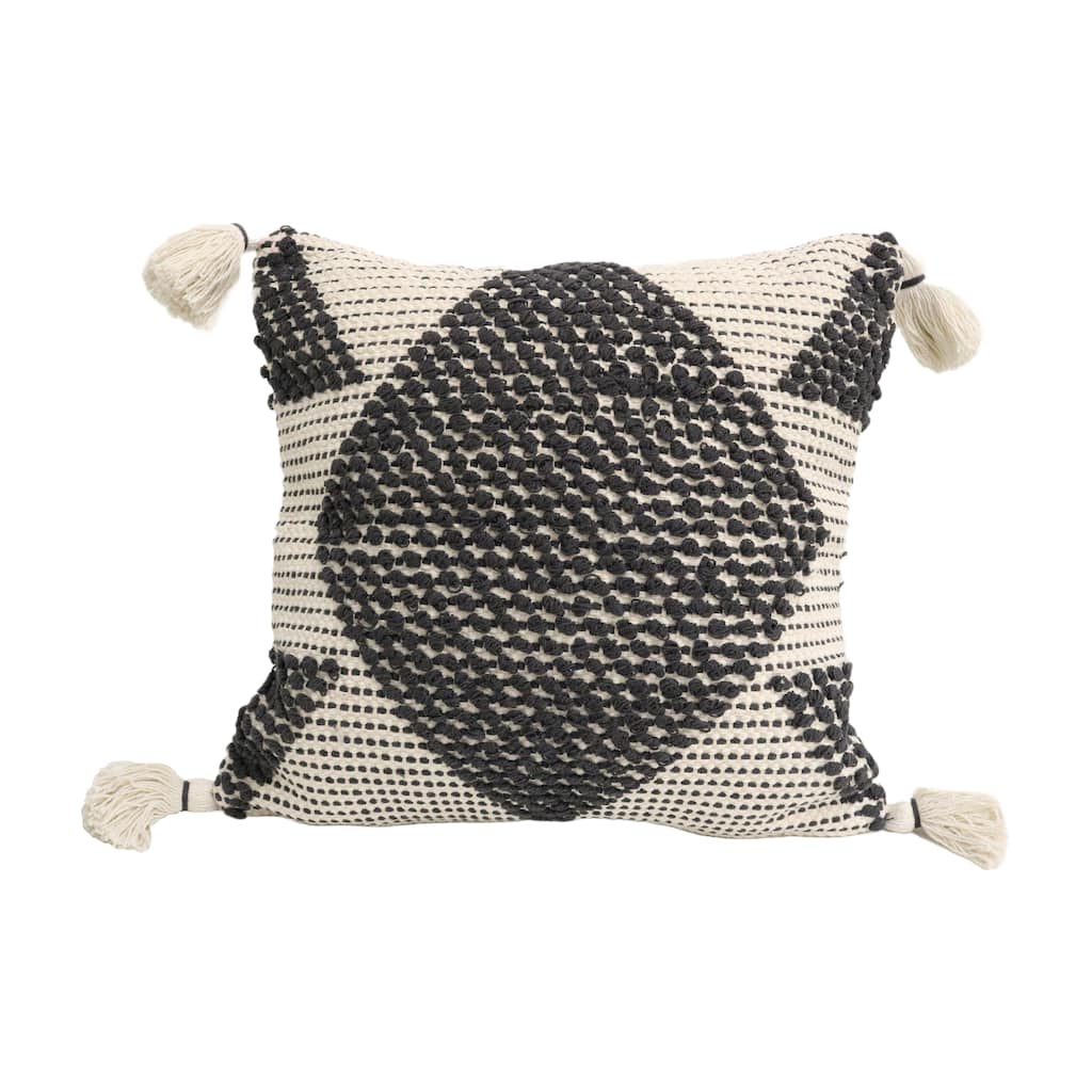 Home&Manor Tropea Wool & Cotton Designer Throw Pillow