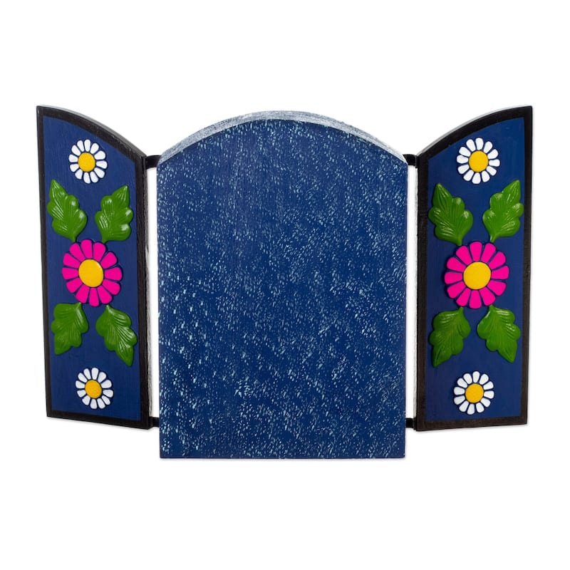 Novica Handmade Afterlife Love Ceramic Retablo