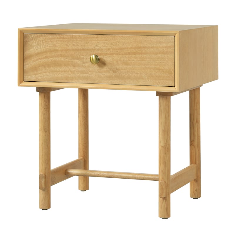 Christopher Knight Home - Mid-Century Mordern Wooden Nightstand with Single Storage Drawer