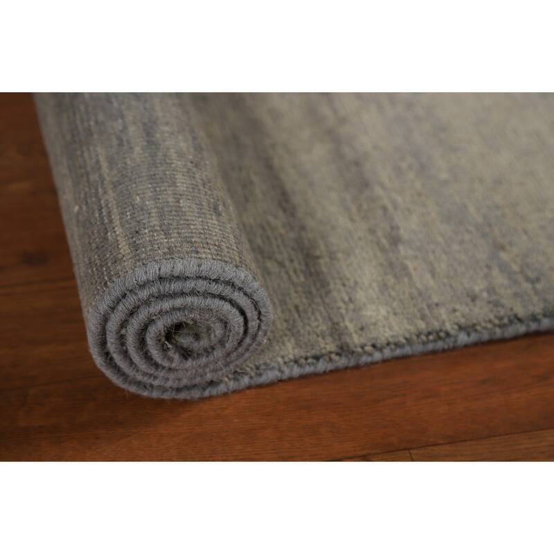 Modern Stripe Gabbeh Oriental Rug Hand-Knotted Wool Carpet - 2'8"x 4'0"